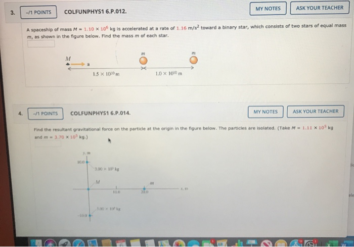 Solved ASK YOUR TEACHER 1 POINTS MY NOTES COLFUNPHYS1 Chegg