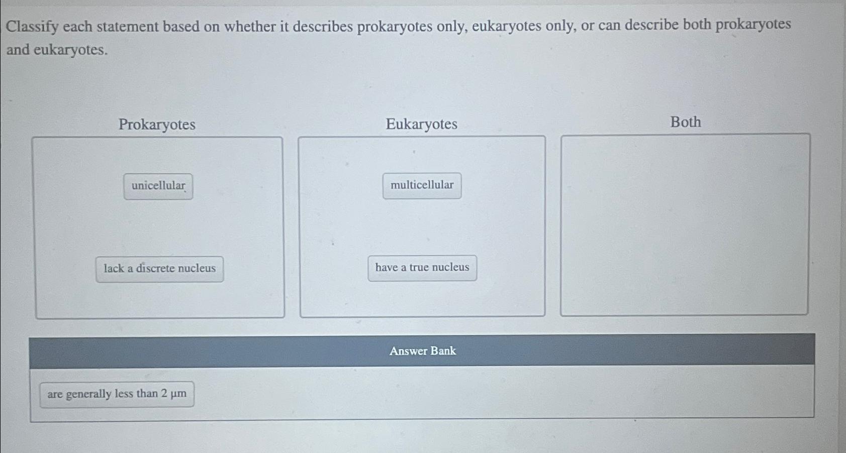 Solved Classify Each Statement Based On Whether It Describes Chegg