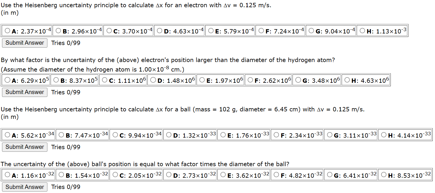 Solved Use The Heisenberg Uncertainty Principle To Calculate Chegg