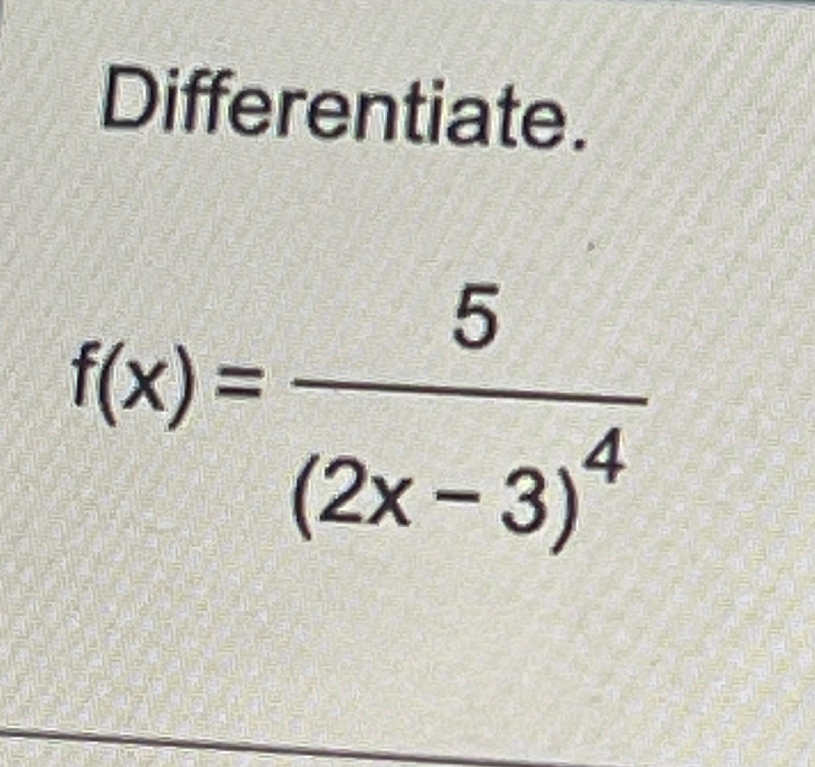 Solved Differentiate F X X Chegg