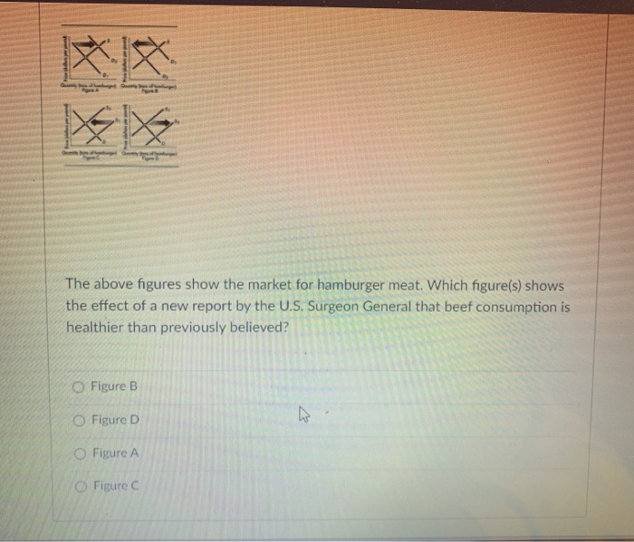 Solved X The Above Figures Show The Market For Hamburger Chegg