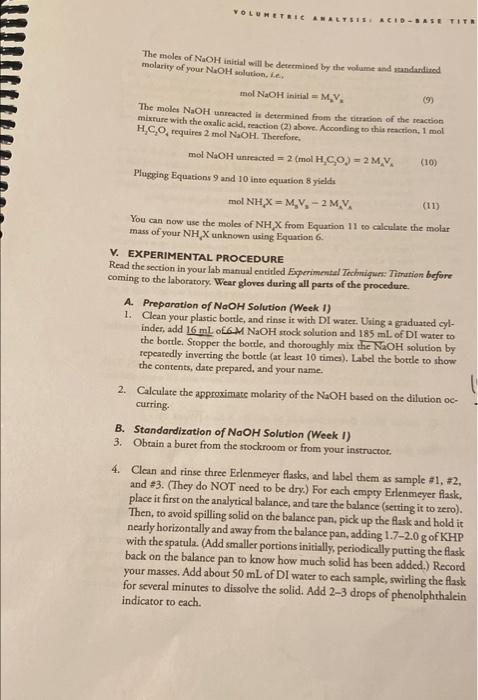 Solved Prelaboratory Assignment Due At The Beginning Of The Chegg