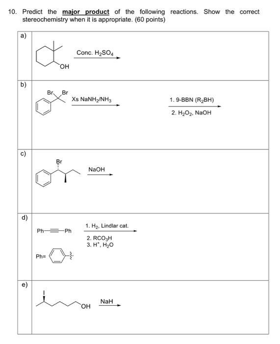 Solved Provide The Missing Reagent S And Or Reactants Chegg