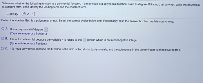 Solved Determine Whether The Following Function Is A Chegg