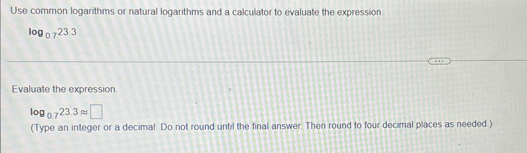 Solved Use Common Logarithms Or Natural Logarithms And A Chegg