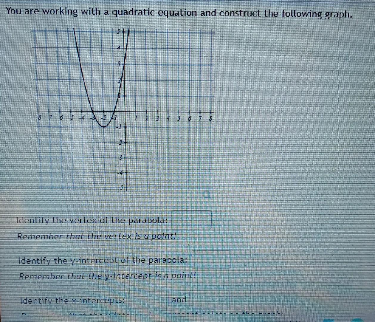 Solved You Are Working With A Quadratic Equation And Chegg