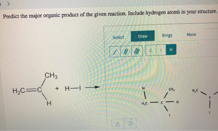 Predict The Major Organic Product Of The Following Reaction Include