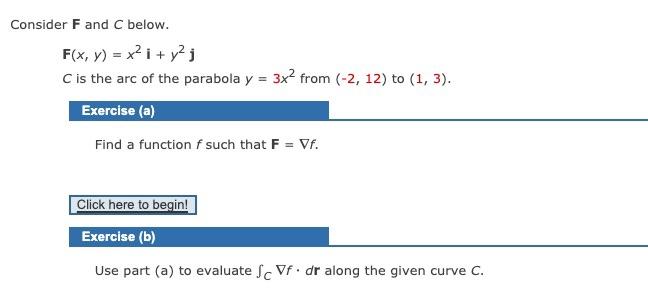 Solved Consider F and C below F x y x² i y2j C is the Chegg