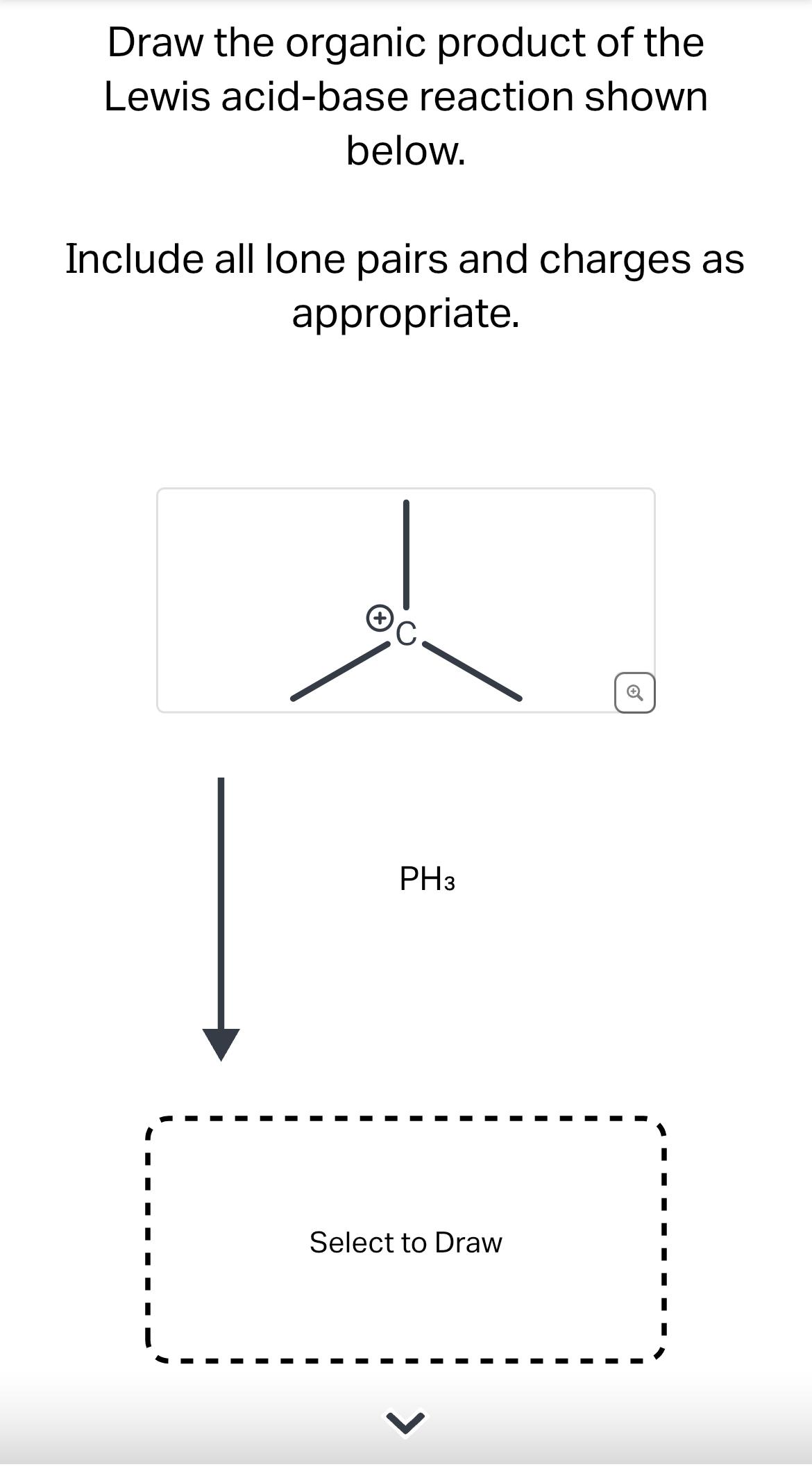 Solved Draw The Organic Product Of The Lewis Acid Base Chegg