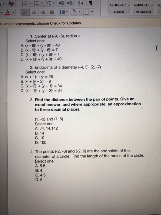 Solved Aabbccdde A Aabbccdde No Spacing Normal Es And Chegg