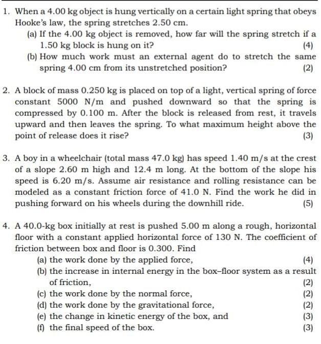 Solved When A Kg Object Is Hung Vertically On A Chegg