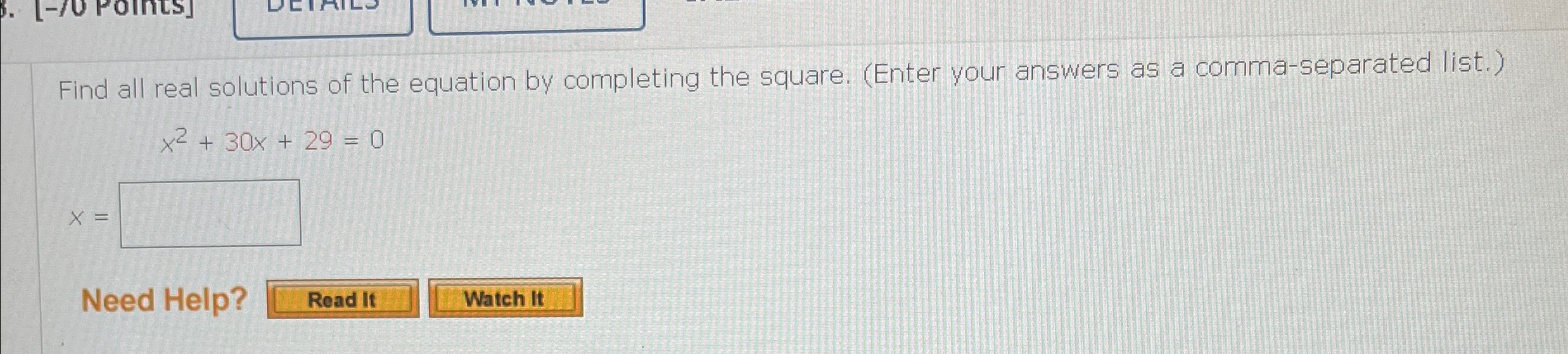 Solved Find All Real Solutions Of The Equation By Completing Chegg