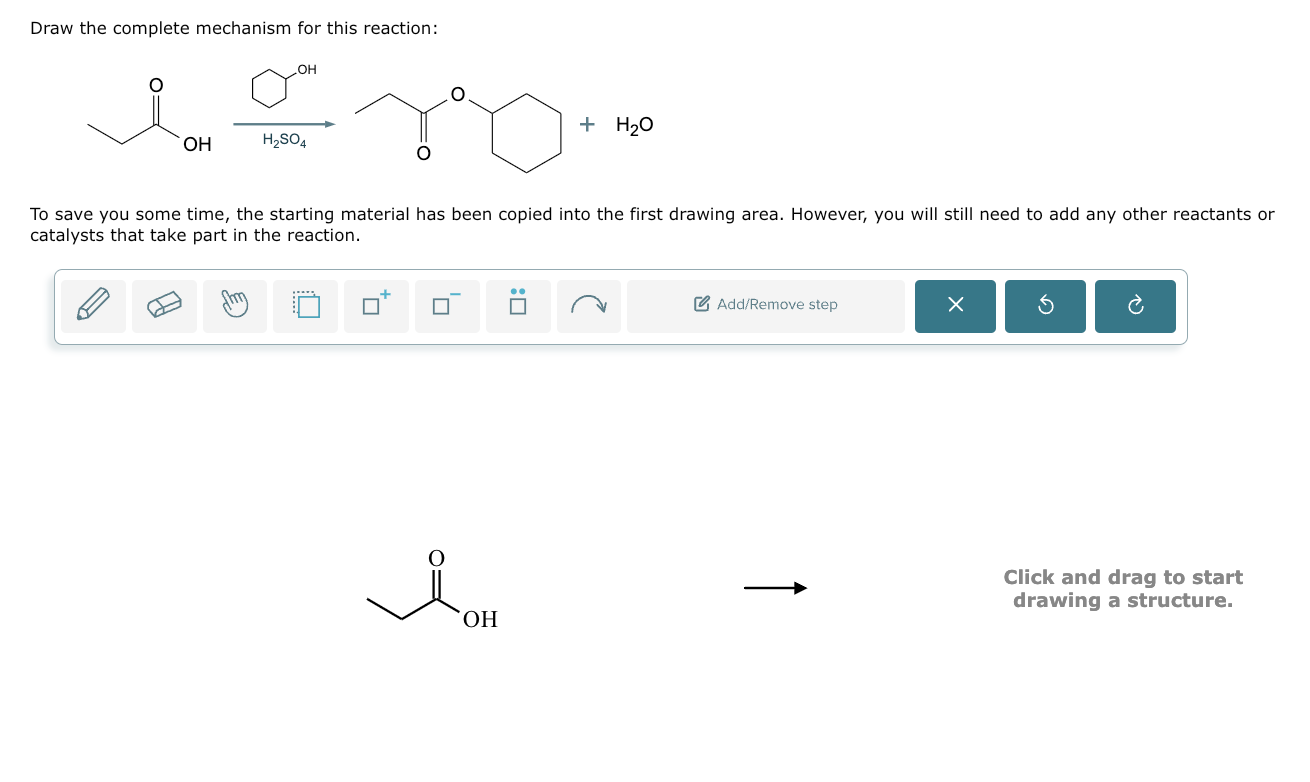 Draw The Complete Mechanism For This Reaction To Save Chegg