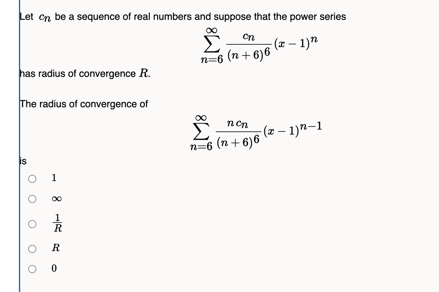 Solved Let Cn Be A Sequence Of Real Numbers And Suppose Chegg