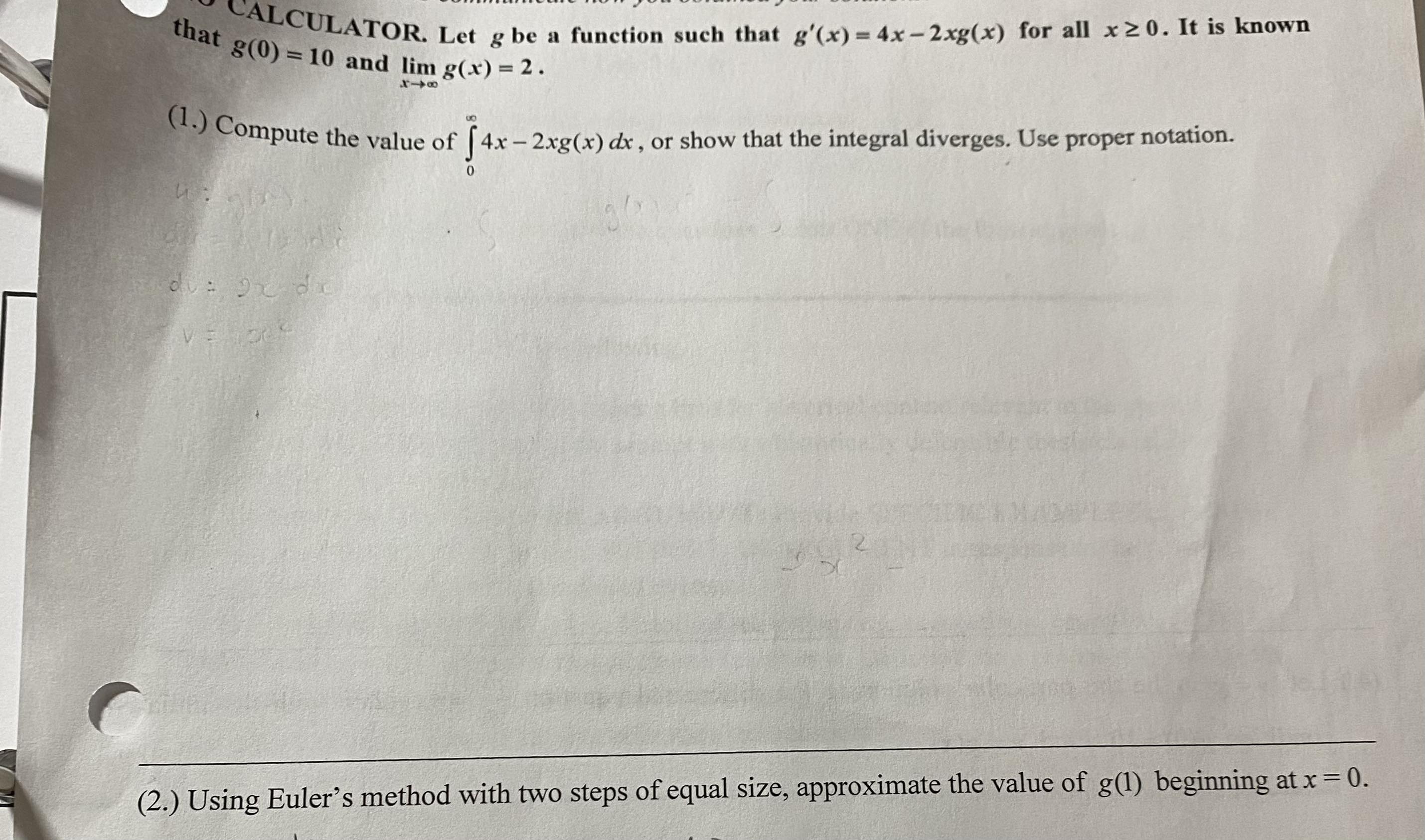 Solved Let G Be Function Such That G X X G X For All Chegg