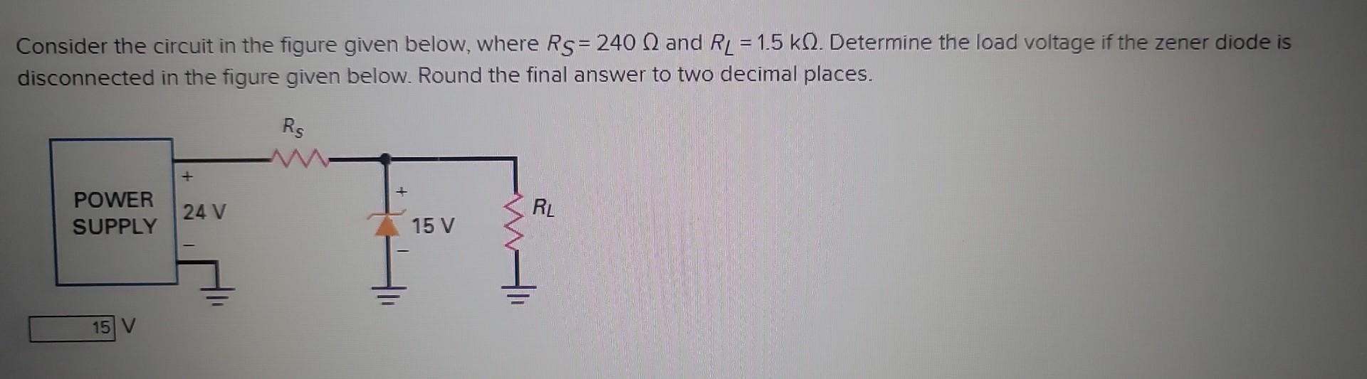 Solved Consider The Circuit In The Figure Given Belo