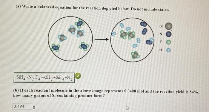 Solved A Write A Balanced Equation For The Reaction Chegg