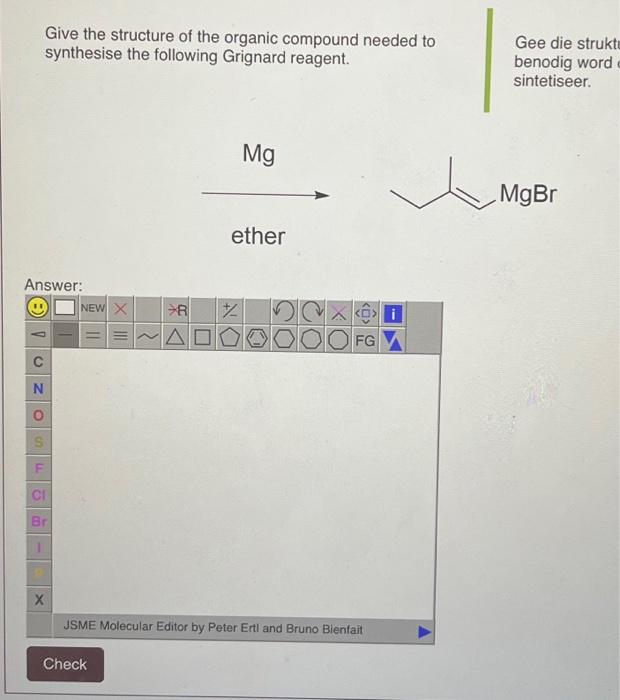 Solved Give The Structure Of The Organic Compound Needed To Chegg