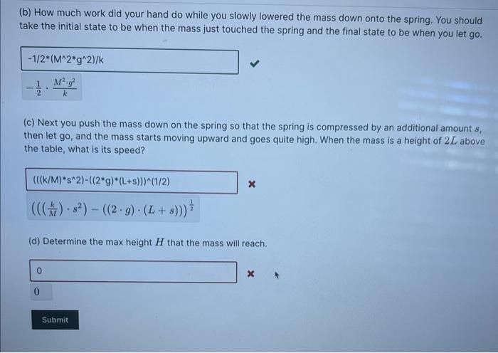 Solved A Spring With Stiffness K And Relaxed Length L Stands Chegg