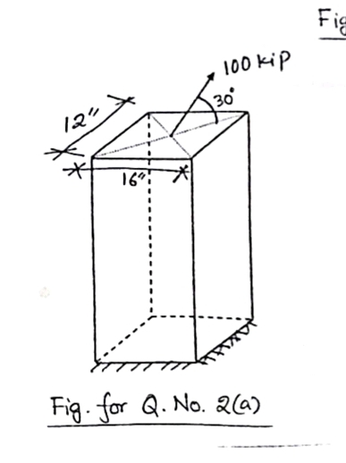 Solved Draw Normal Stress Distribution Diagram Of The Col