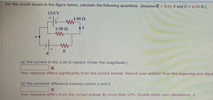 Solved For The Circuit Shown In The Figure Below Calculate Chegg