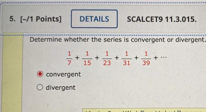 Solved 5 1 Points DETAILS SCALCET9 11 3 015 Determine Chegg