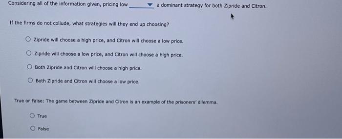 Solved Using A Payoff Matrix To Determine The Equilibrium Chegg