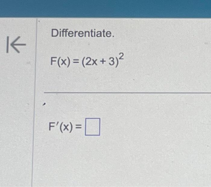 Solved Differentiate F X X F X Chegg