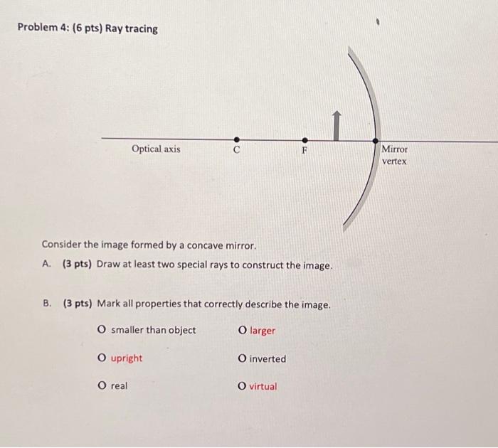 Solved Problem 4 6 Pts Ray Tracing Consider The Image Chegg