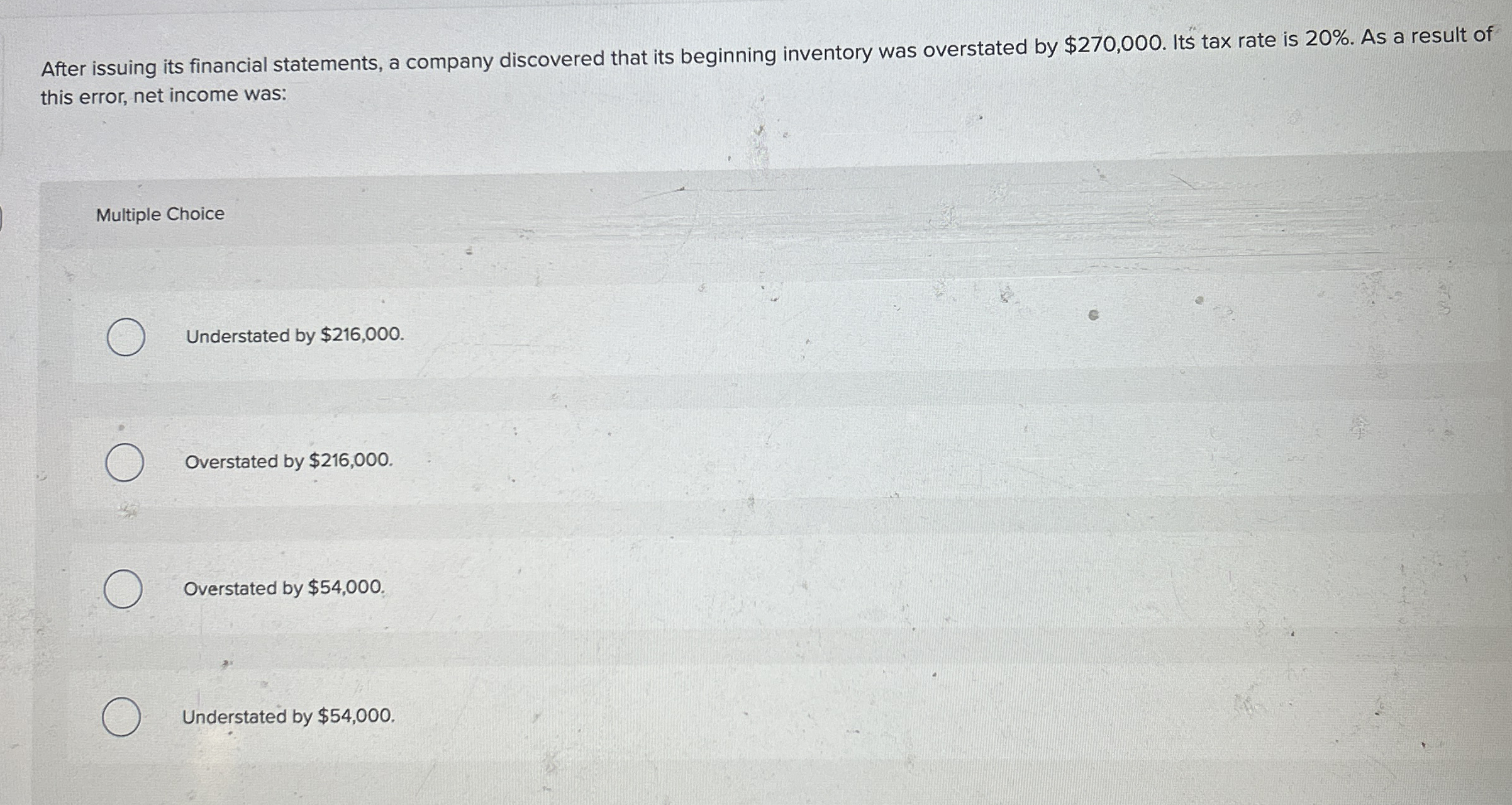 Solved After Issuing Its Financial Statements A Company Chegg