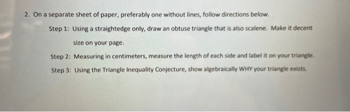 Solved 2 On A Separate Sheet Of Paper Preferably One Chegg