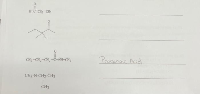 Solved Propanoic Acid Propanoic Acid Chegg