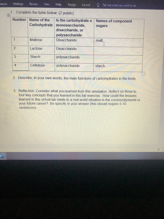 Solved Rences Review Mailings View Help Design Layout Tell Chegg