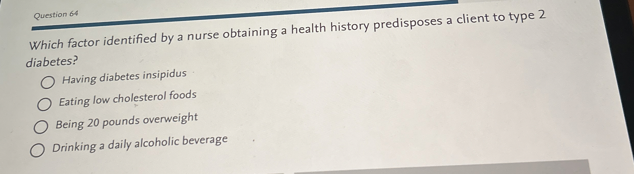 Question 64Which Factor Identified By A Nurse Chegg