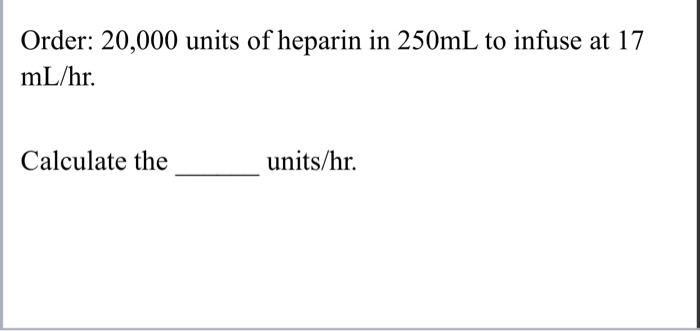 Solved Order Dobutamine Mcg Kg Min Available Dobutamine Chegg