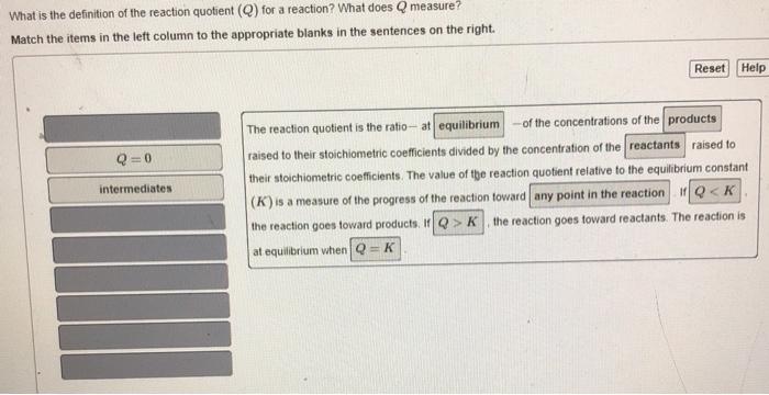 Solved Match The Items In The Left Column To The Appropriate Chegg