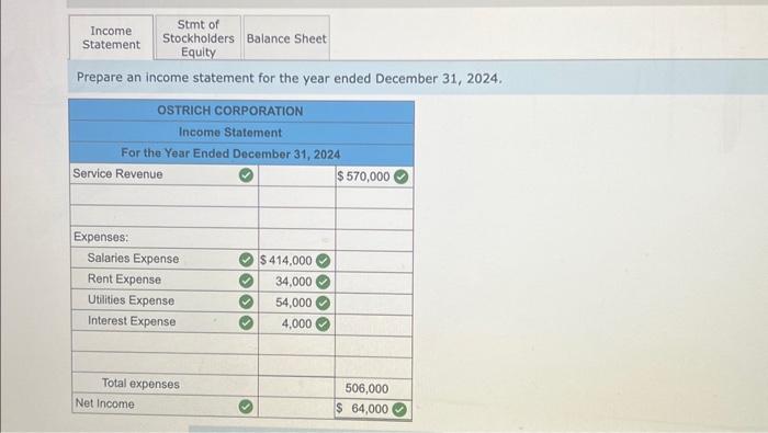 Solved Prepare An Income Statement For The Year Ended Chegg