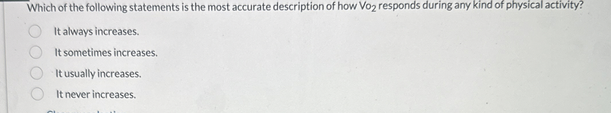 Solved Which Of The Following Statements Is The Most Chegg