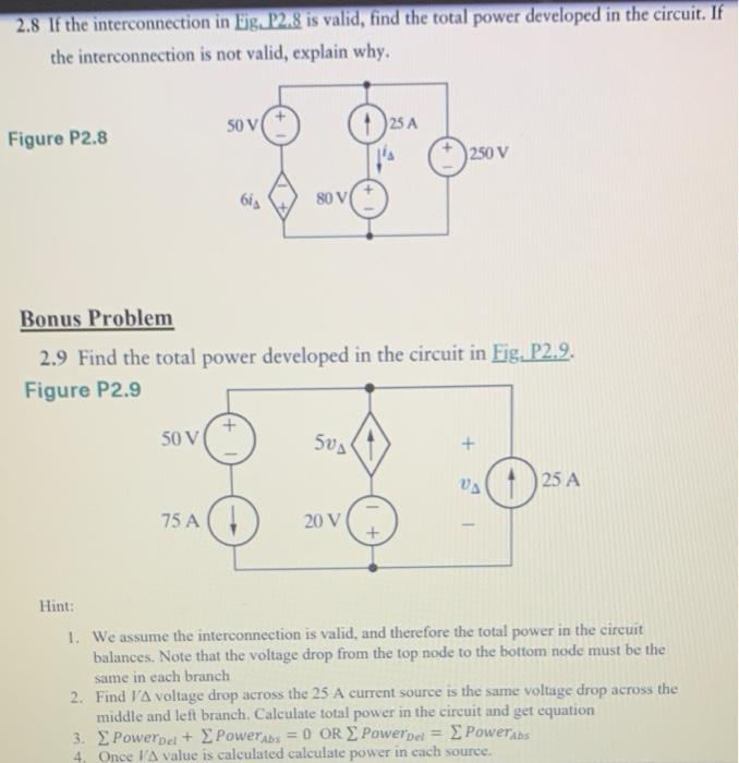 Solved If The Interconnection In Eg P Is Valid Find Chegg