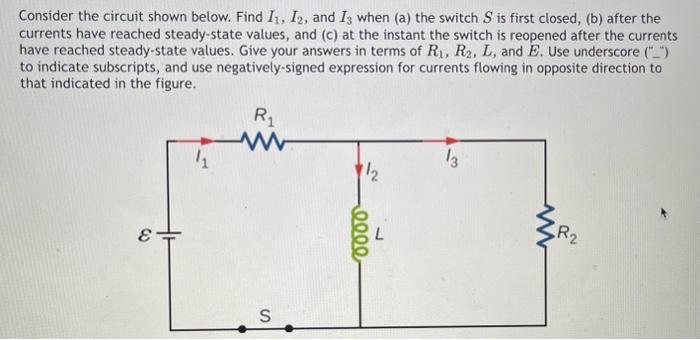 Solved Consider The Circuit Shown Below Find I1 I2 And I3 Chegg