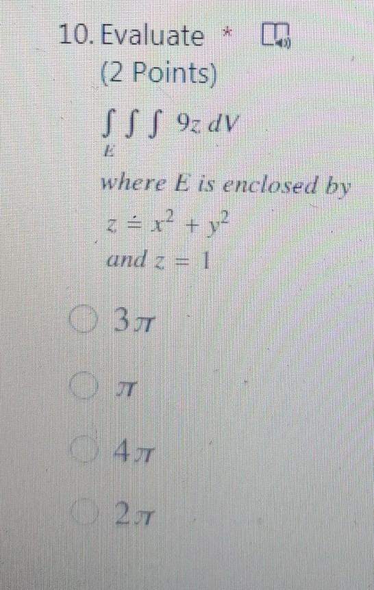 Solved Evaluate Points Sss Dv Where E Is Chegg