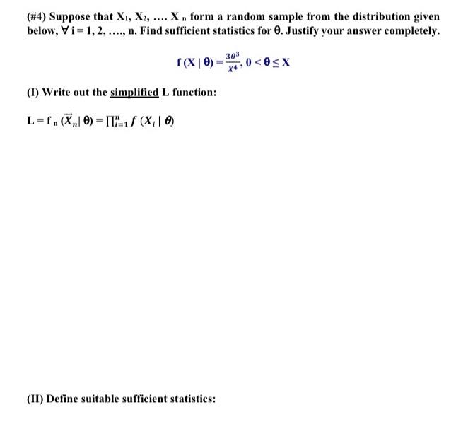 Solved Suppose That X X Xn Form A Random Sample Chegg