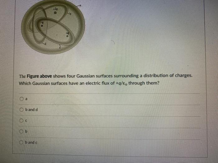 Solved The Figure Above Shows Four Gaussian Surfaces Chegg