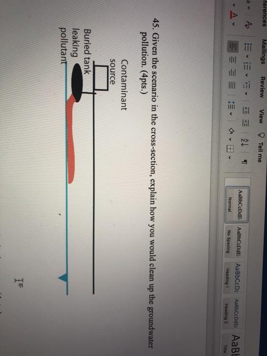 Solved Ferences Mailings Review View Tell Me A Eeeee Ar Chegg