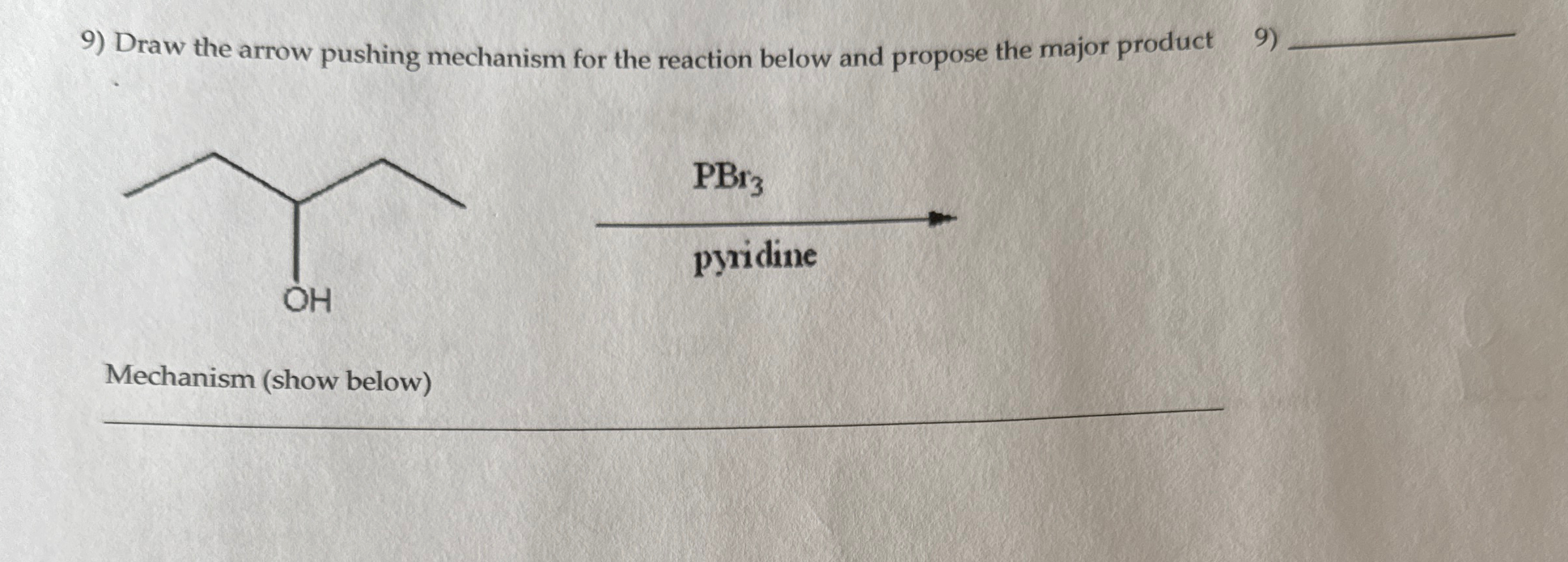 Solved Draw The Arrow Pushing Mechanism For The Reaction Chegg