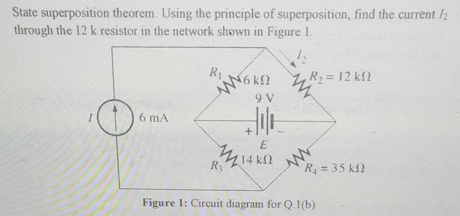 Solved State Superposition Theorem Using The Princi