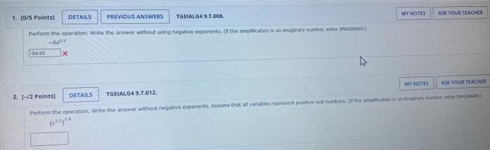 Solved Ask Your Teacher My Notes Points Details Chegg