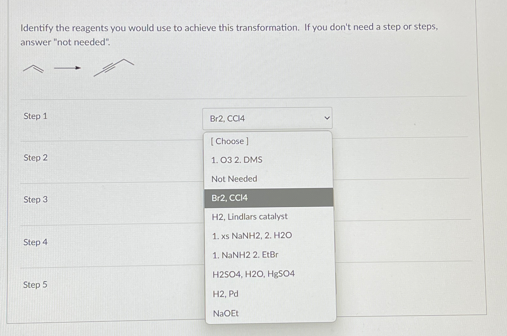 Solved Identify The Reagents You Would Use To Achieve This Chegg