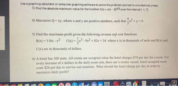 Solved Use A Graphing Calculator Or Computer Graphing Chegg