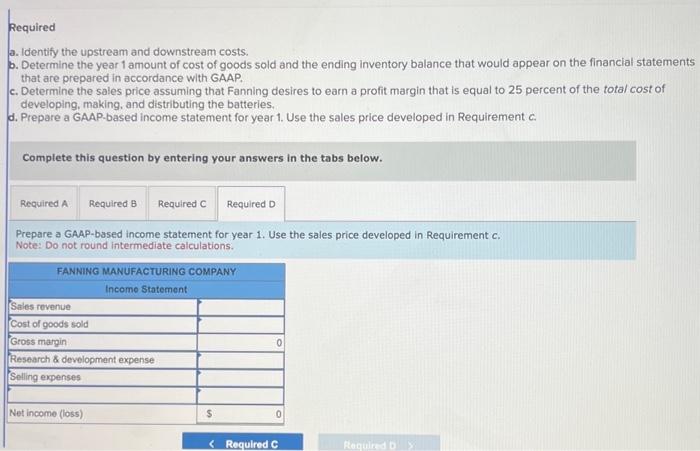 Solved During Year Fanning Manufacturing Company Incurred Chegg